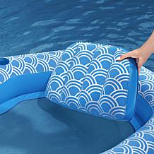 Bestway H2OGO! 70" x 46" Blue and White Comfort Plush Pool Lounger