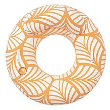 Bestway H2OGO! Yellow and White Comfort Plush Deluxe Swim Tube