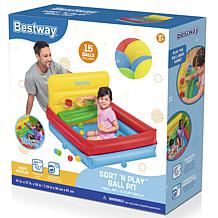 Bestway Sort 'n Play Inflatable Ball Pit with 15 Play Balls