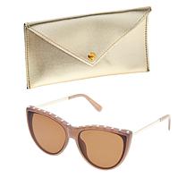 Bethenny Frankel Studded Cat Eye Blue Light Sunglasses