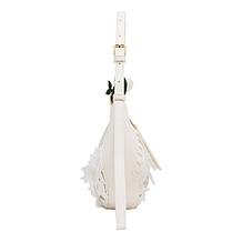 Betsey Johnson Lacey Crochet White Shoulder Bag