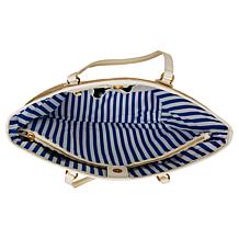 Betsey Johnson Main Squeeze Lemon Woven Straw Tote Bag