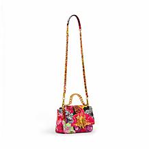 Betsey Johnson Multi Color Quilted Flap Crossbody