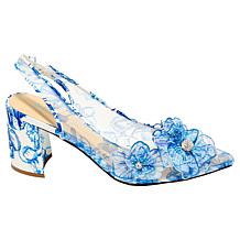 Betsey Johnson Petra Embellished Sling-back Pump