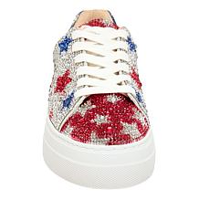 Betsey Johnson Sidny Americana Stars Rhinestone Sneaker