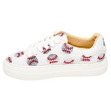 Betsey Johnson Sidny Rhinestone-Encrusted Sports Platform Sneaker