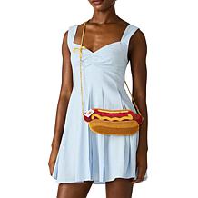 Betsey Johnson Wiener Takes All Beaded Crossbody Bag