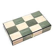 Bey-Berk Inlaid Wood Backgammon Set