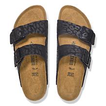 Birkenstock Arizona Birkibuc Leopard-Design Sandal
