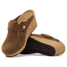 Birkenstock Papillio Fanny Suede Wedge Clog