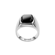Black Glass Signet Ring
