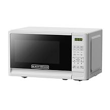 Black+Decker EM720CFOW 0.7 Cu. Ft. Digital Microwave, White