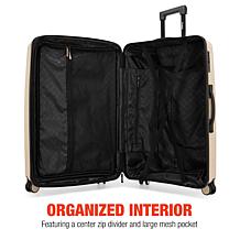 Bobcat Excavator 3 Piece Expandable Hardside Luggage Set with TSA Lock