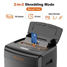 Bonsaii 100-Sheet Auto Feed Micro-cut Shredder with 6-Gallon Bin
