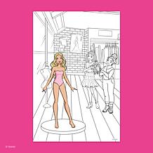 book n app Color and Sticker Fun Barbie Spiralbound Book