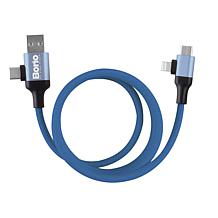 BORIO 60,000mAh Power Station w/AC & USB Outlets, Light, 3-in-1 Cable