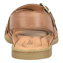 Born Beebe Leather Criss-Cross Buckle Sandal