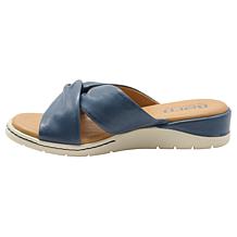 Born Mya Knotted Twist Leather Slide Sandal