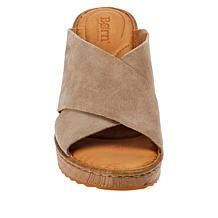 Born® Nora Handcrafted Leather/Suede Wedge Sandal