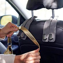 Boundless Dual Suede Headrest Hooks - Set of 4