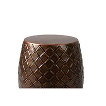 Braga Metal Stool-Table-Container in Copper Finish