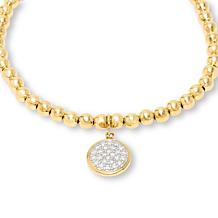 Bright Halo Lab Grown Diamonds 0.26ctw Circle-Design Stretch Bracelet