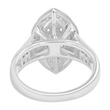 Bright Halo Lab Grown Diamonds 1.00 ctw Marquise Ring, 10k Gold