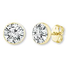 Bright Halo Lab Grown Diamonds 14K Gold 1ctw Martini Stud Earrings