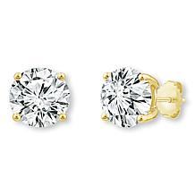 Bright Halo Lab Grown Diamonds 14K Gold 2ctw Round-Cut Stud Earrings