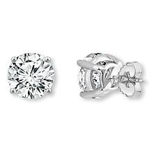 Bright Halo Lab Grown Diamonds 14K Gold 4ctw Round Stud Earrings