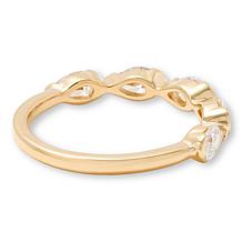 Bright Halo Lab Grown Diamonds 1ctw Pear Cut Eternity Ring