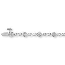 Bright Halo Lab Grown Diamonds 1ctw Tennis Bracelet