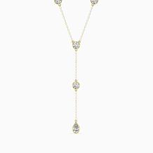 Bright Halo Lab Grown Diamonds 2.25 ctw Stationed Lariat Necklace, ...