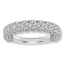 Bright Halo Lab Grown Diamonds 2ctw Oval-Cut Anniversary Band Ring