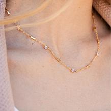 Brook & York Brenna 14K Gold-Plated Brass Birthstone Necklace