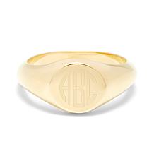 brook and york Claire Petite Signet Ring