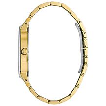 Bulova Goldtone Stainless Steel Men's Diamond Bracelet Watch