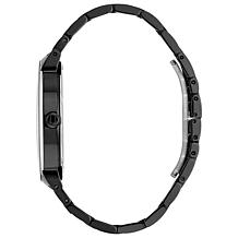 Bulova "Modern" Black Stainless Steel Men's Diamond Bracelet Watch