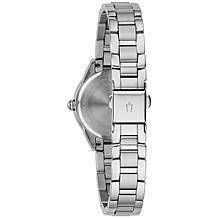 Bulova Stainless Steel Women's Blue Marker Bracelet Watch