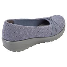 Bzees Gem2 Washable Eyelet Casual Flat