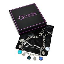 C Wonder 18" Simulated Gem Dangle Necklace