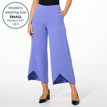 C Wonder by Christian Siriano Crepe Knit Wide Leg Trouser Pant