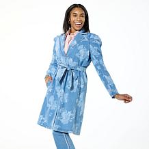 C Wonder by Christian Siriano Denim Trench Coat