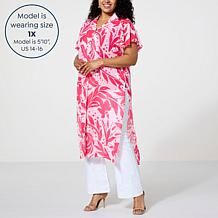 C Wonder by Christian Siriano Flutter Sleeve Tunic Shirt