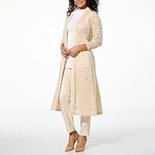 C Wonder by Christian Siriano Lace and Ponte Knit Topper