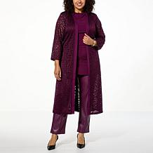 C Wonder by Christian Siriano Lace and Ponte Knit Topper