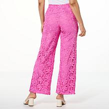 C Wonder by Christian Siriano Lace Wide-Leg Pant