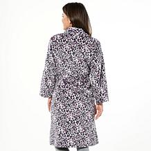 C Wonder by Christian Siriano Printed Plush Robe with Gold Ribbon