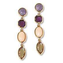 C Wonder by Christian Siriano Simulated Gem Linear Drop Earrings