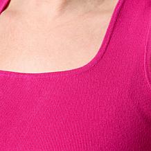 C Wonder by Christian Siriano Square-Neck Sweater Knit Tank